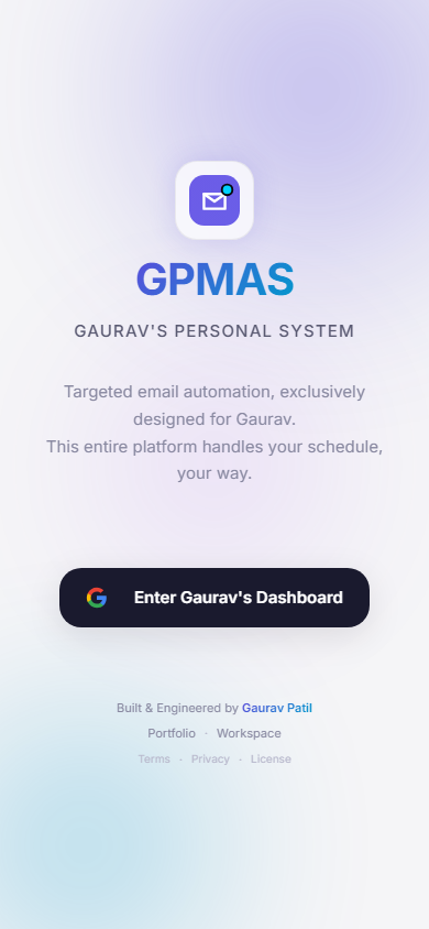 GPMAS — Smart Mail Scheduling & Automation preview screenshot (light) 3