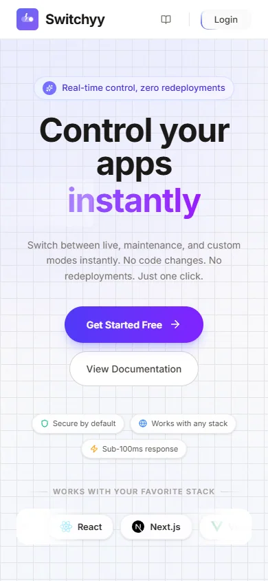 Switchyy — Real-Time App Mode Control preview screenshot 4
