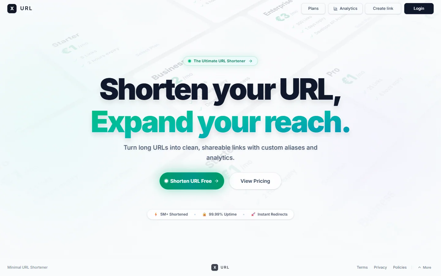 XURL — Modern Smart URL Shortener & Analytics Platform preview screenshot 3