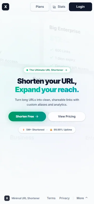XURL — Modern Smart URL Shortener & Analytics Platform preview screenshot 4